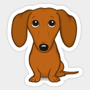 Cute Cartoon Dachshund | Funny Wiener Dog Sticker